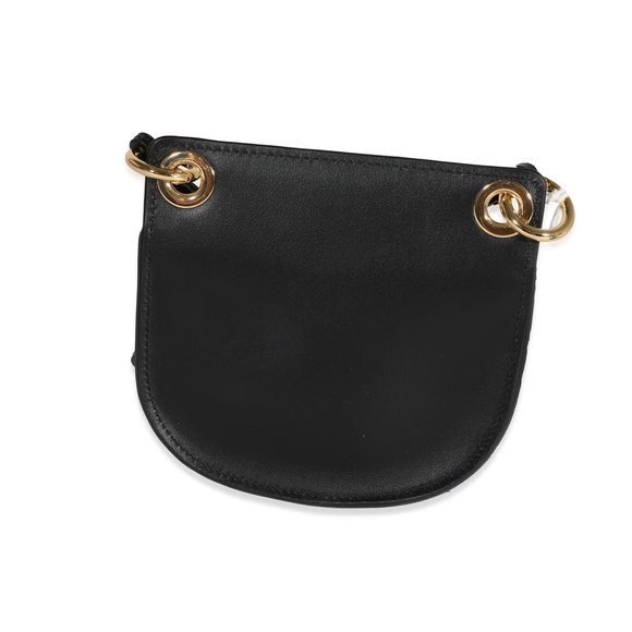 Chloe Black Leather The Mini Flat Pouch - Picture 3 of 4